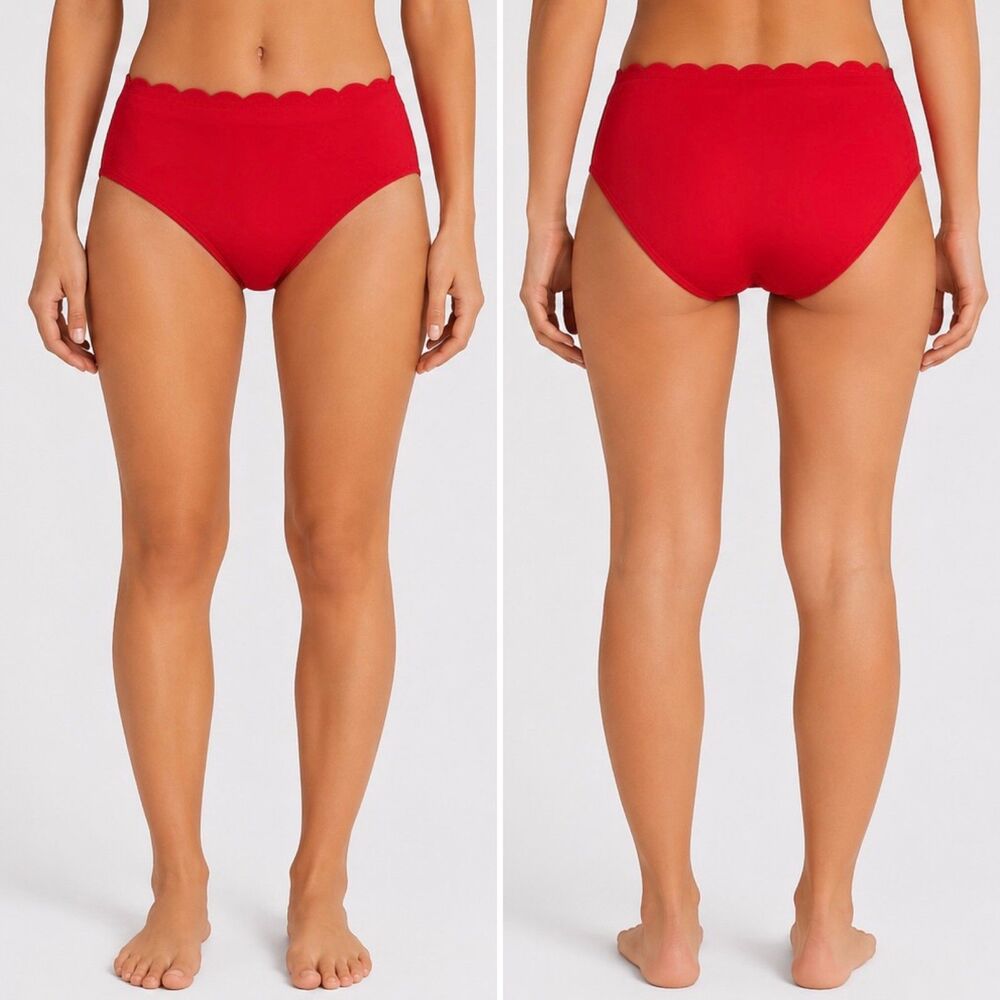 Kate Spade Swim Bottom Rosa Red Bikini Beach Pool Vacation S